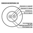  Кабель микрофонный симметричный, 2x0.12мм, d6, 100м, SHNOOR, 220BLK-ECO-100m